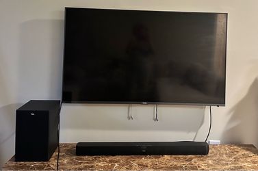 Tv and Sound Bar Set