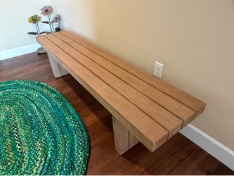 World Market Acacia Indoor/Outdoor Bench – Like New – 78” – $175