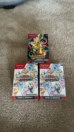 Pokémon prismatic and Ascended heros bundle lot