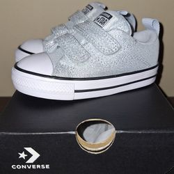 Converse  All Star  Sparkle Grey Kids Size 5 & 10