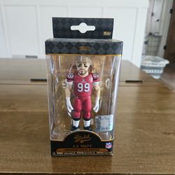 J J Watt Funko Gold Premium Vinyl Figire Brand New Sealed NFL Arizona Cardinals