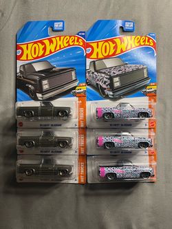 Hot Wheels '83 Chevy Silverado Lot of 6