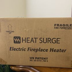 Heat Surge Electric Fireplace Heater
