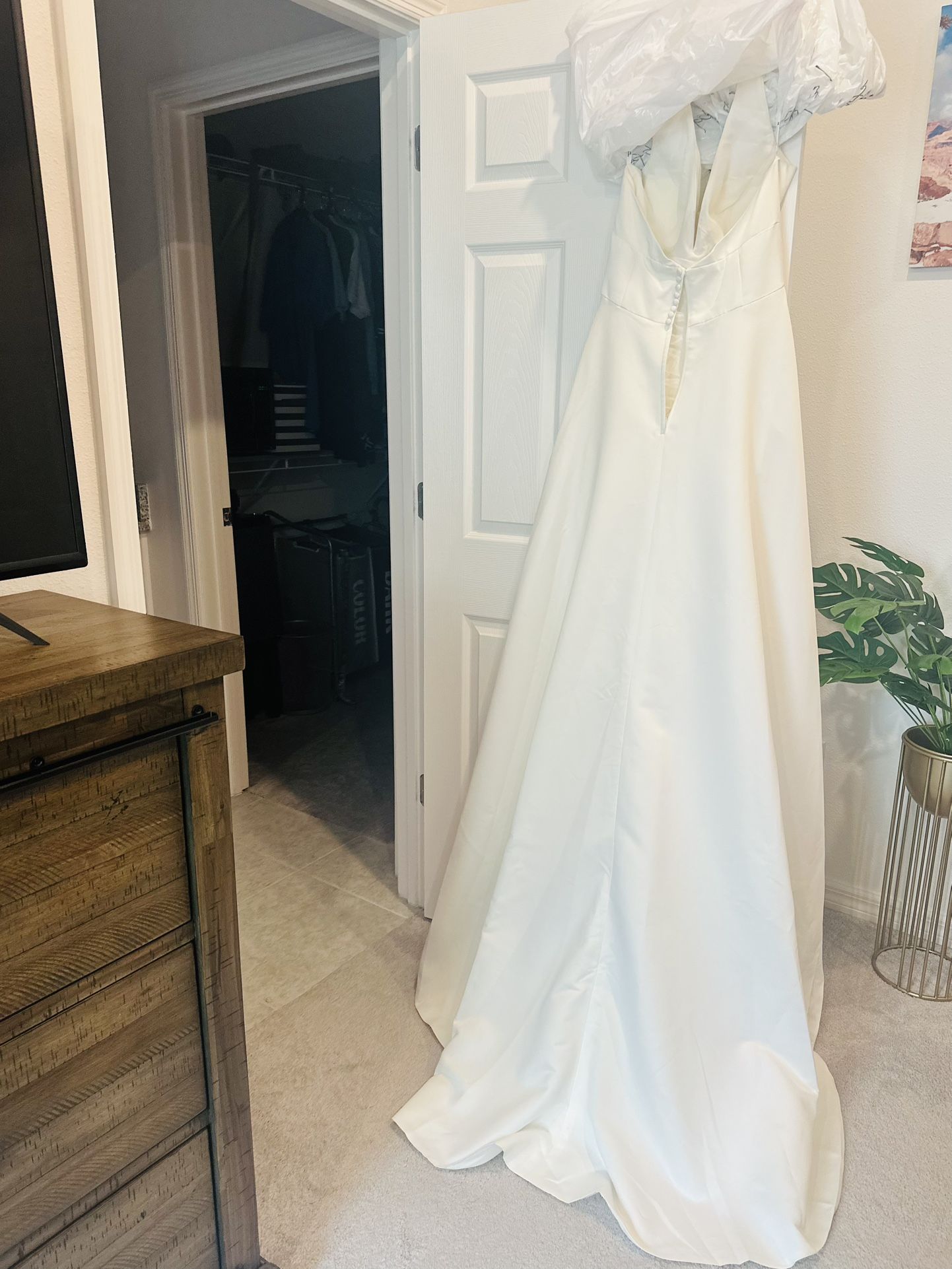 A Line ivory Gown