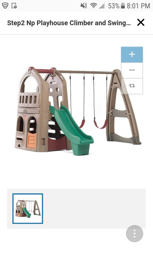 Iso Step 2 Playhouse Climber And Swing Set For Sale In