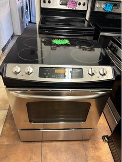 Stainless steel Stove with glass top