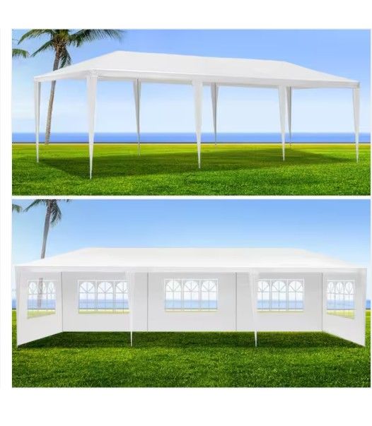 10x30 wedding party tent outdoor canopy teng with 8 side walls white FOR SALE