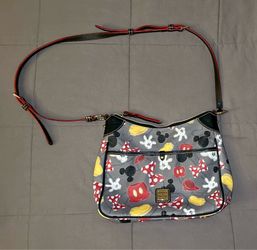 Disney Dooney and Bourke Mickey Mouse Wardrobe Body Parts Large Crossbody Purse