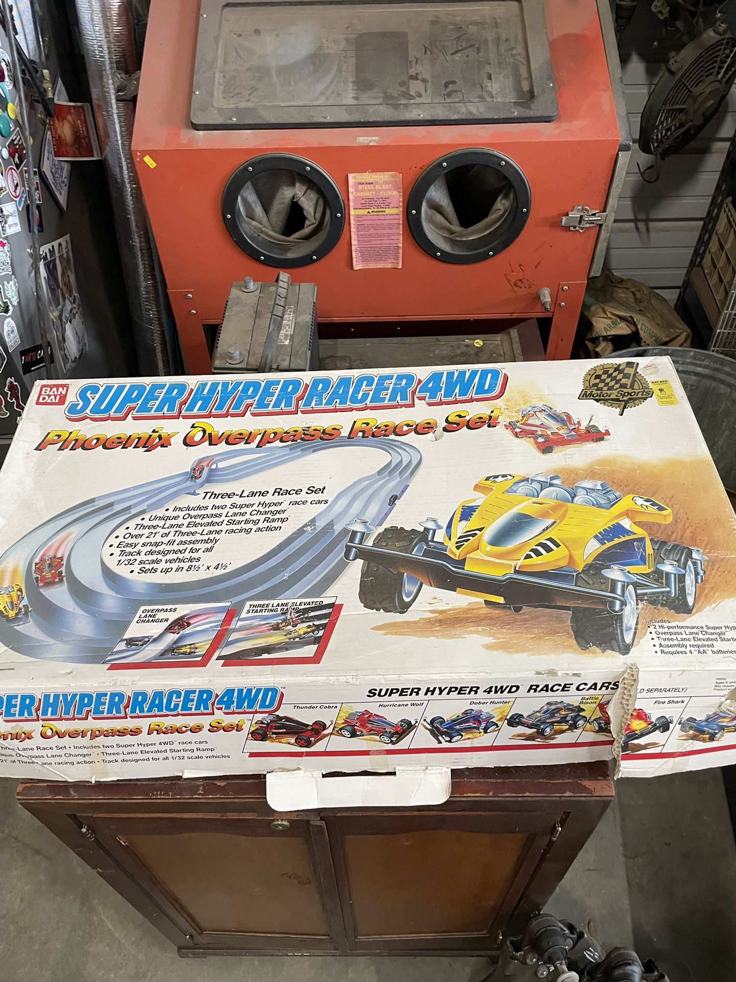 Super Hyper Racer 4wd Phoenix Overpass Race Set Ban Dai