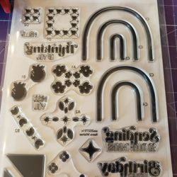 Simon Says Retro Wishes Stamp & Die Set