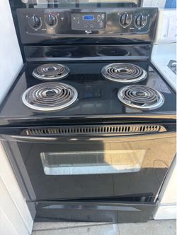 Black Electric Stove
