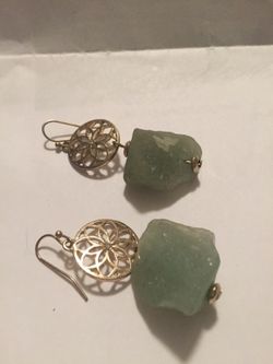 Green Stone earrings