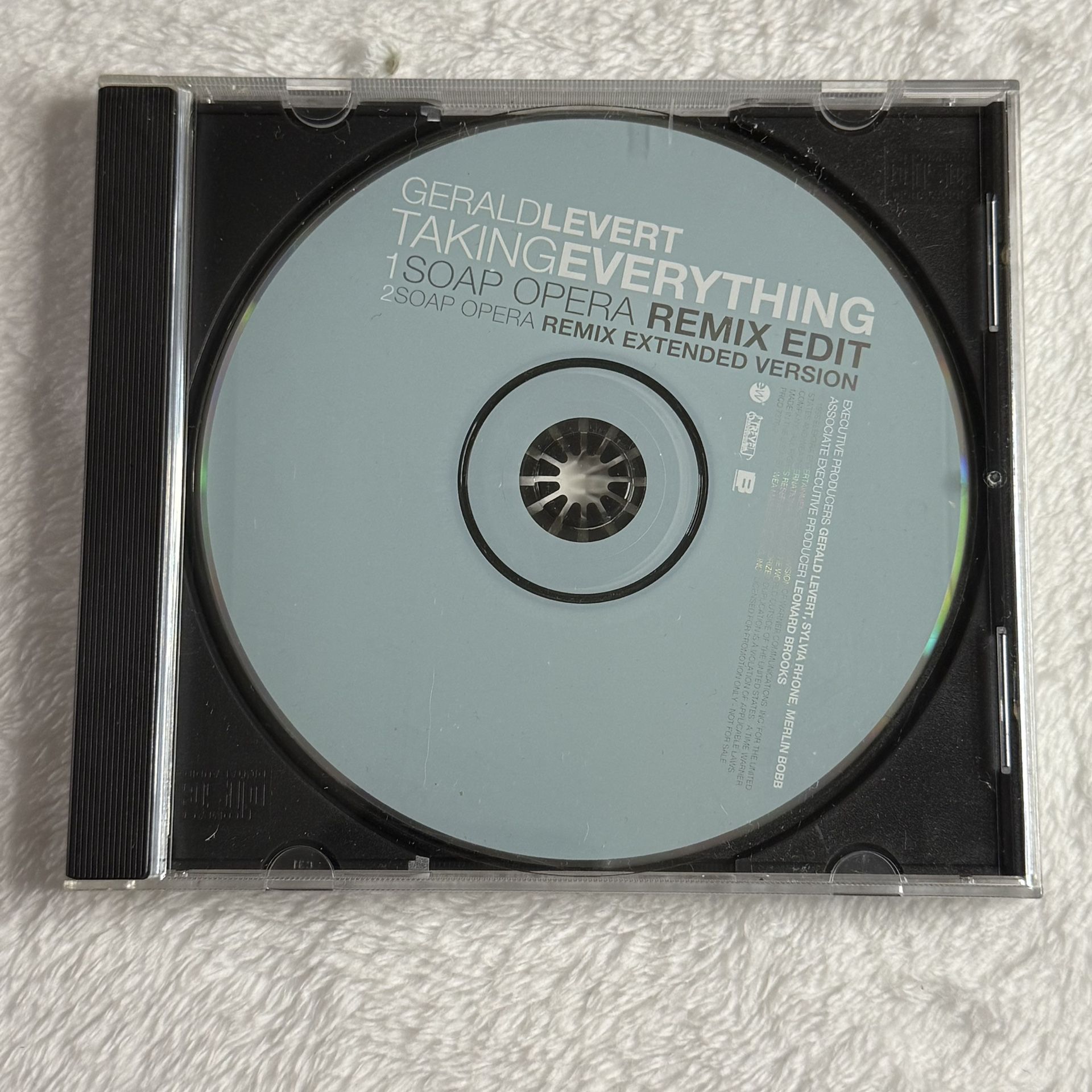 Gerald Levert 1998 Promo CD Single Taking Everything Soap Opera Remix Edit