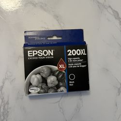 Epson 200XL Black Ink Cartridge- Expiration Date: 01/2024