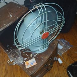 1920s Vintage G.E. Antique Steel 2 Speed Fan