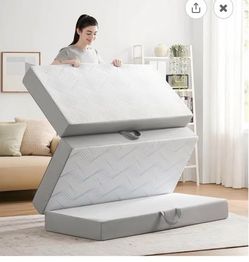 Queen 6” Trifold Mattress-Guest-Adults-Kids-RV-Camping $150 Firm