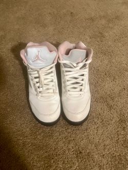 Air Jordan 5 White Pink Sneakers