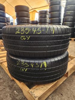 235 45R 19 USED TIRES GOOD YEAR RUN FLAT 2354519 USED TIRES (PAIR) MOUNT BALANCE INCLUDED
