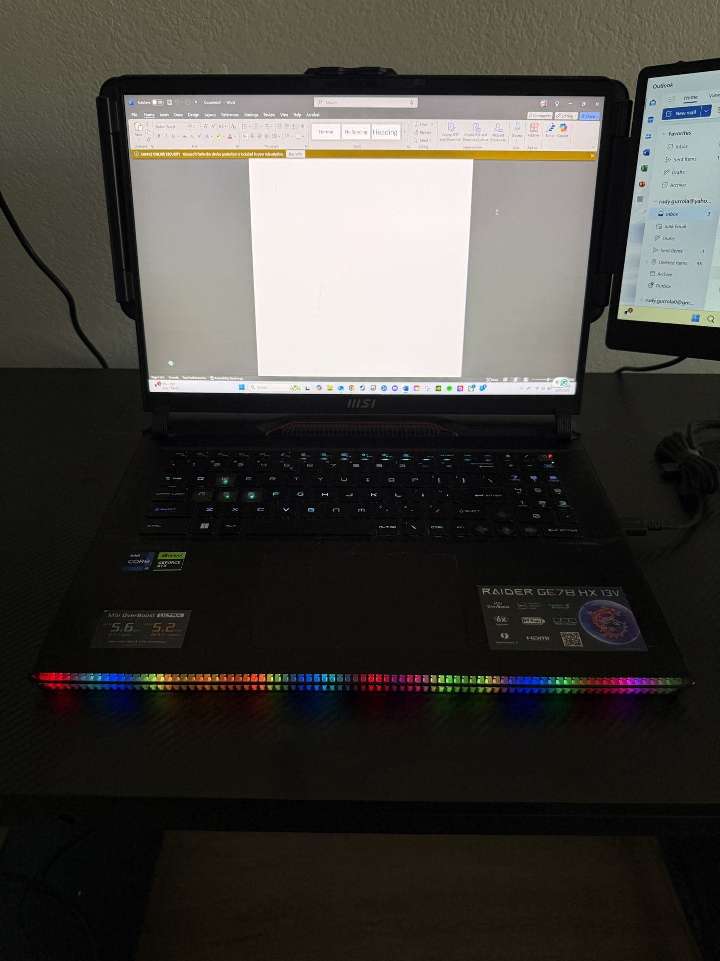 MSI Raider GE78 HX i9-13980HX RTX 4080 Gaming Laptop – Like New