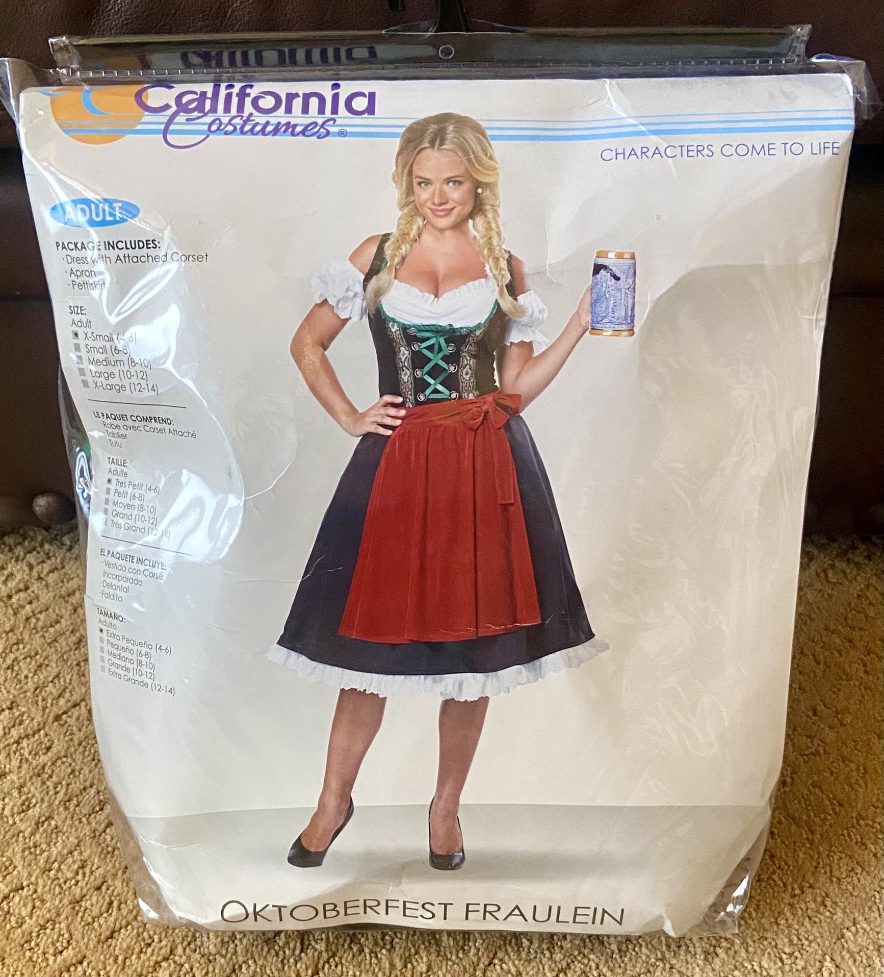 Sexy German Oktoberfest Halloween Costume X-Small