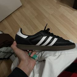 Black adidas sambas