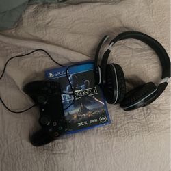 Battlefront 2 And A Free Wireless Gaming Headset Plus A Free Ps4 Controller 