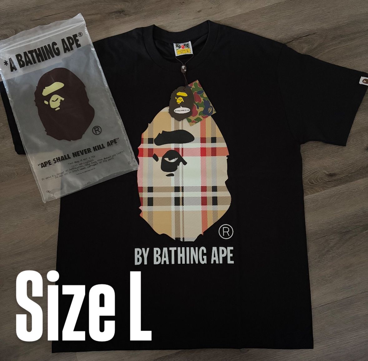 Like New Bape x Burberry Collab Tee