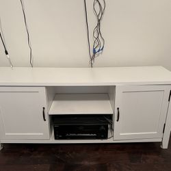 White TV Stand 