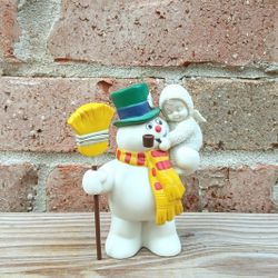 Vintage Department 56 Snowbabies Guest Collection "Jolly & Happy With You" Frosty Ornament 