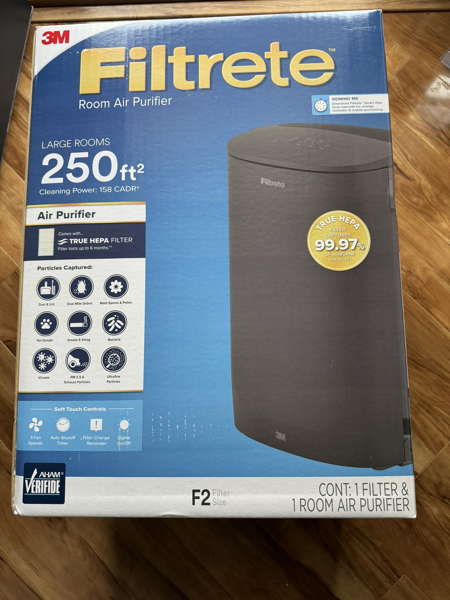Brand New Unopened Filtrete Room Air Purifier Large Rooms 250 Ft2
