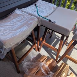 Set of 4 stool bar chairs