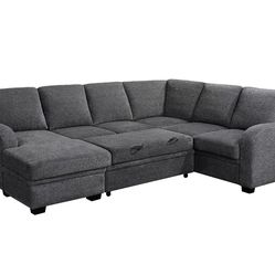Coddle Luke Sleeper Sectional With Reversible Chaise & Storage