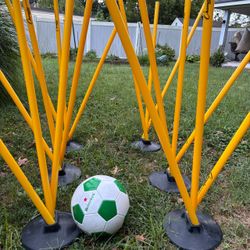 Champion Sports Soccer Agility Training Poles Set