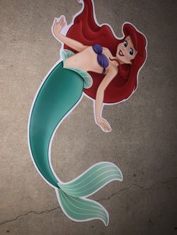 Little Mermaid Character & 3 seaweed plants