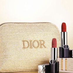Dior Lipstick Gift Set With Pouch New Authentic, Retail Price $250