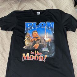 Elon Musk Dogecoin To The Moon T Shirt Crypto Bitcoin