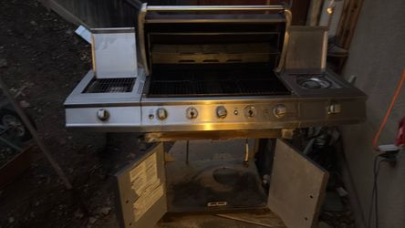 Brinkman Stainless Steel Gas Grill with Side Burner