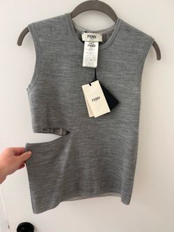 Fendi Sleeveless Reversible Knitted Top