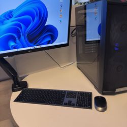 Complete Setup - LG 27” Screen - 1TB / 16 GB Ram Computer 