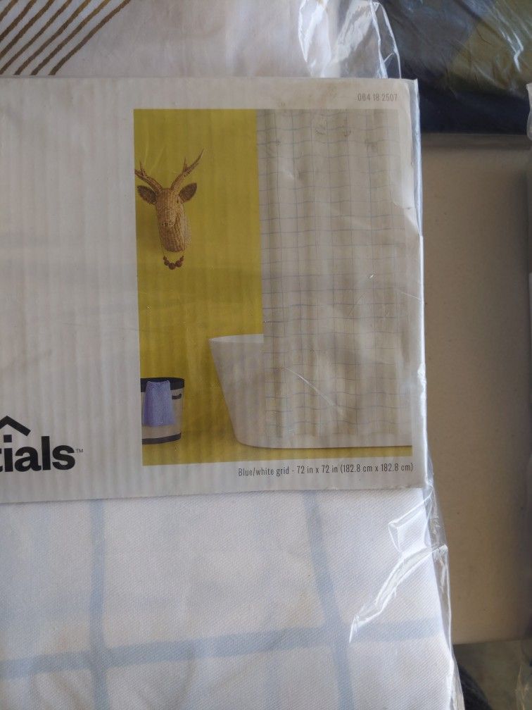 Shower Curtain Room Essentials Blue