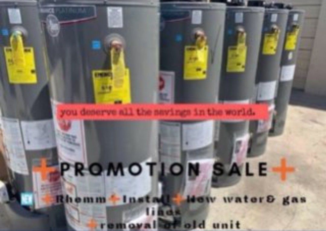 New Water Heater Rheem Performance Platinum 