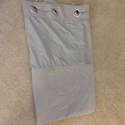 Gray Waffle Shower Curtain 