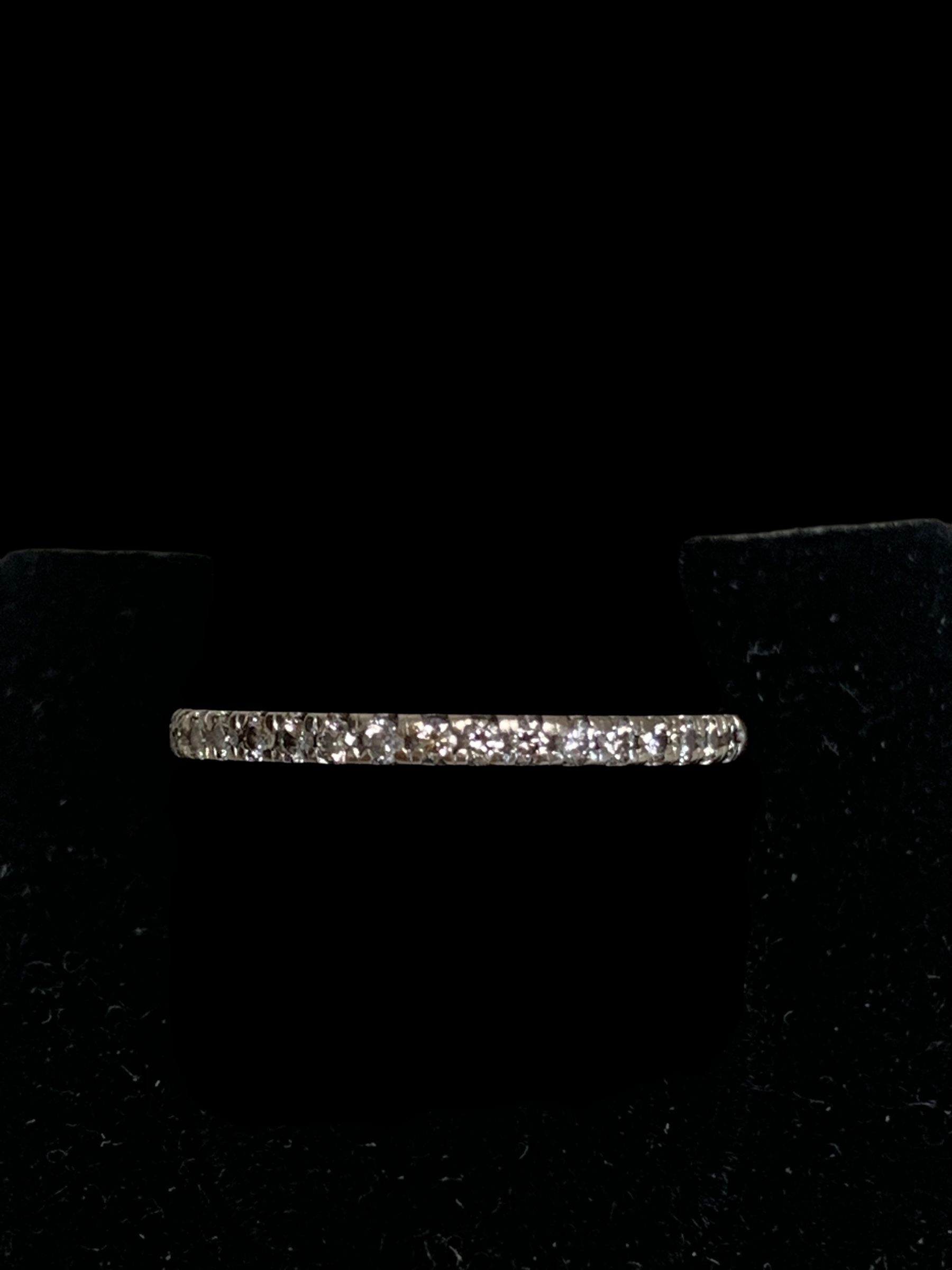 White gold diamond band #31798