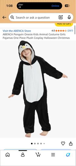 Kids penguin onesie.