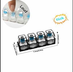 Fidgit clicky keyboard Keychain