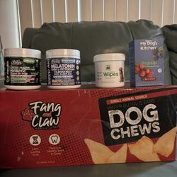 Water Buffalo Ears 100 Pack, Vegan Dog Vitamins Package! Super Discount! 