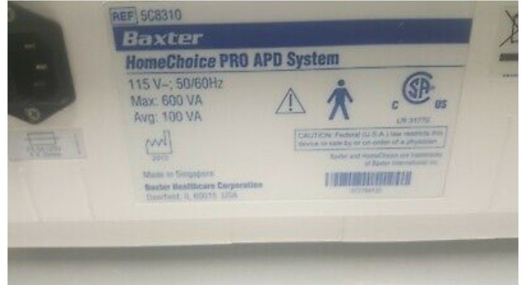 Baxter Homechoice Pro Dialysis Machine Review Home Co