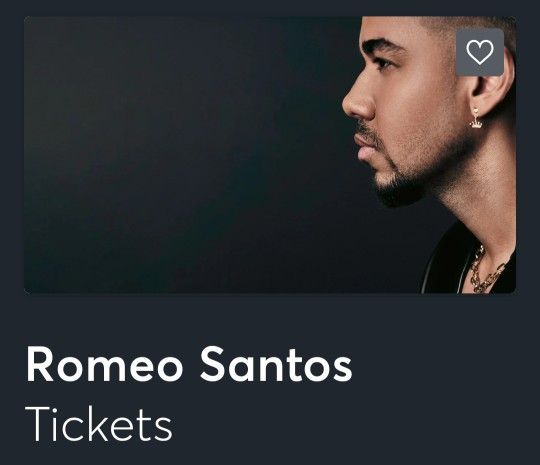 Romeo Santos Floor Tickets