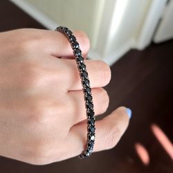 Swarovski Black Stretch Bracelet
