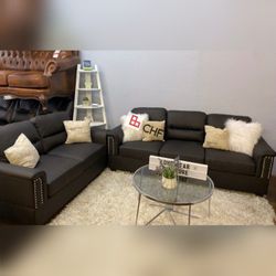 2 Pc Livingroom sofa and loveseat set